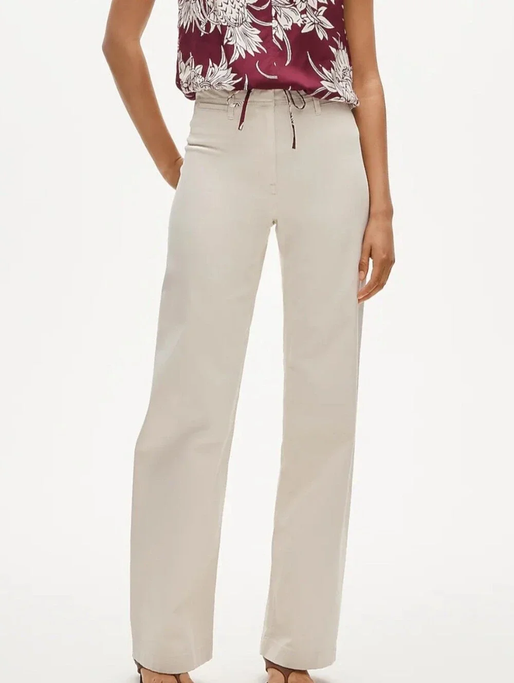 J.Crew : Wide-Leg Trouser Chino Women 26P Quiet Luxury Old Money Preppy
